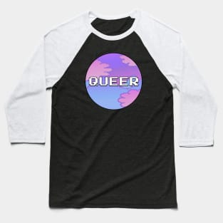 Queer - Lowfi Anime Aesthetic Baseball T-Shirt